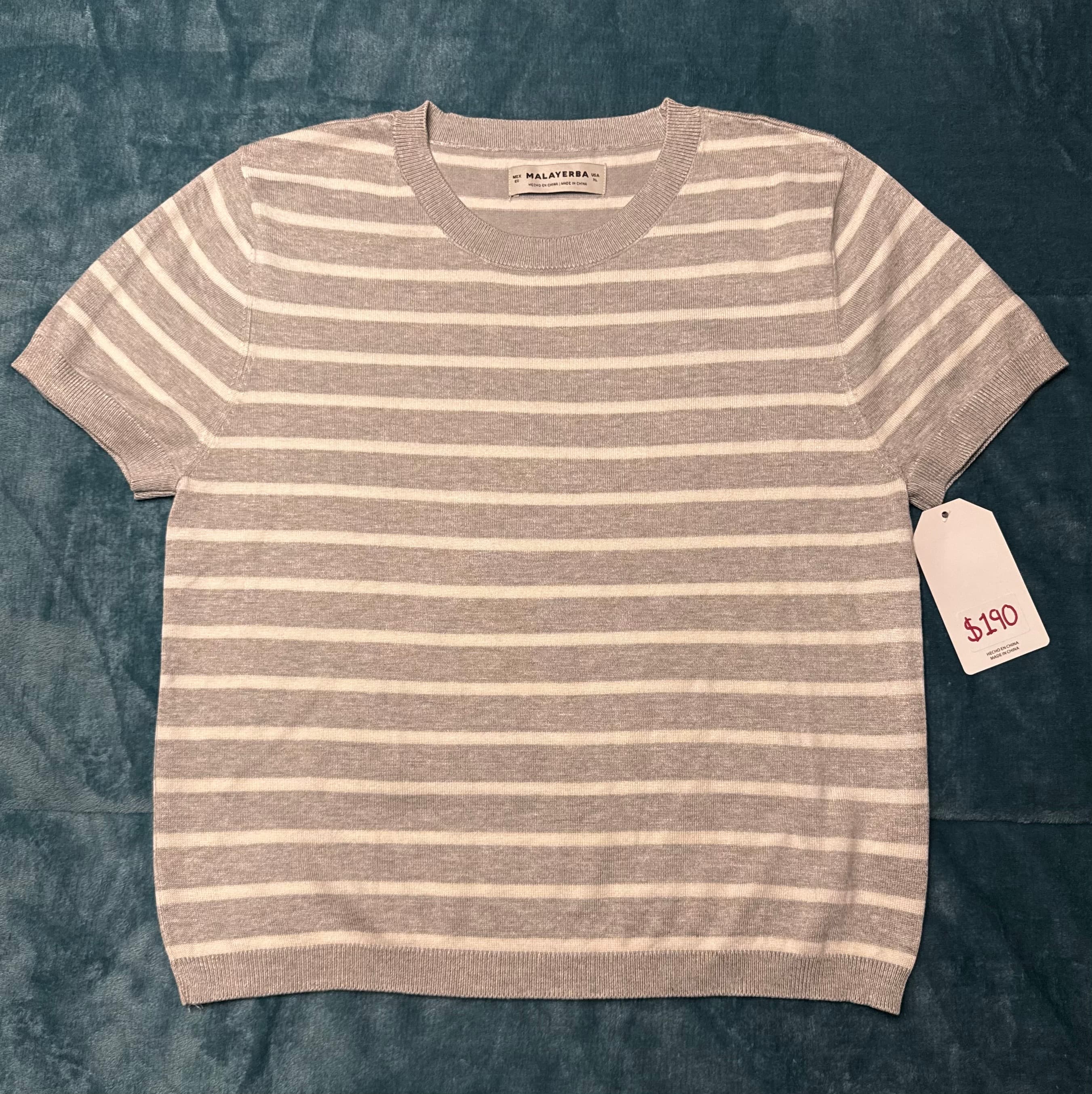 Blusa tejida de rayas Malayerba